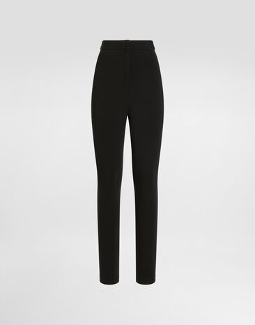 Dolce & Gabbana Pantalon leggings en jersey maille Milano Noir FTC2FTFUGN7