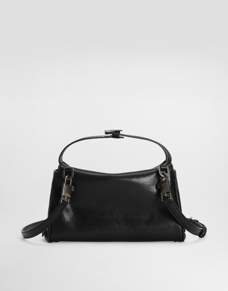 Dolce & Gabbana Vittoria tempesta calfskin shoulder bag Dolce & Gabbana Vittoria tempesta calfskin shoulder bag Black BM2049AU994