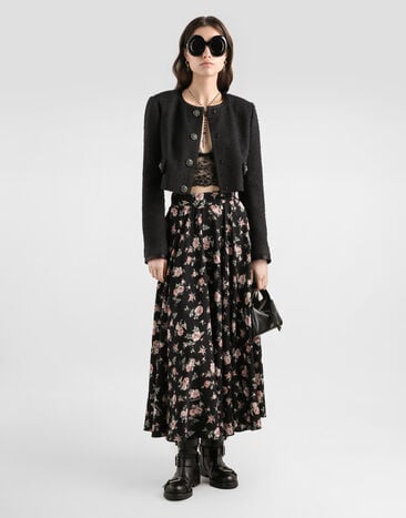 Dolce & Gabbana جاكيت راشيل بحياكة سلة Black F27IHZHUMWJ