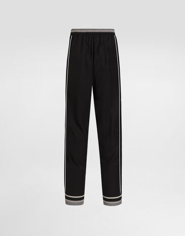 Dolce & Gabbana Logo and stripe-print striped jacquard trousers Multicolor GP1Q4THI11T