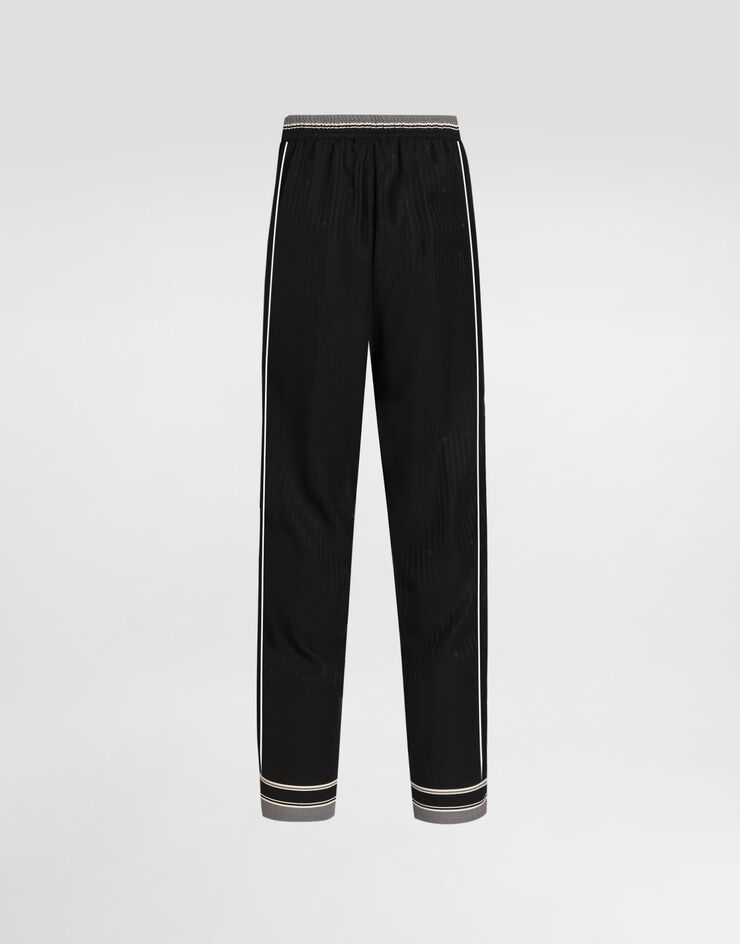Dolce & Gabbana Logo and stripe-print striped jacquard trousers Dolce & Gabbana Logo and stripe-print striped jacquard trousers Multicolor GP1Q4THI11T