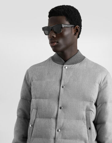 Dolce & Gabbana Reversible padded jacket Grey G9BSOTFU5YA