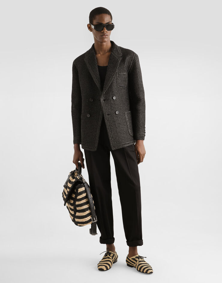 Dolce & Gabbana Cotton gabardine pants with double darts  GP10DTFUFNV