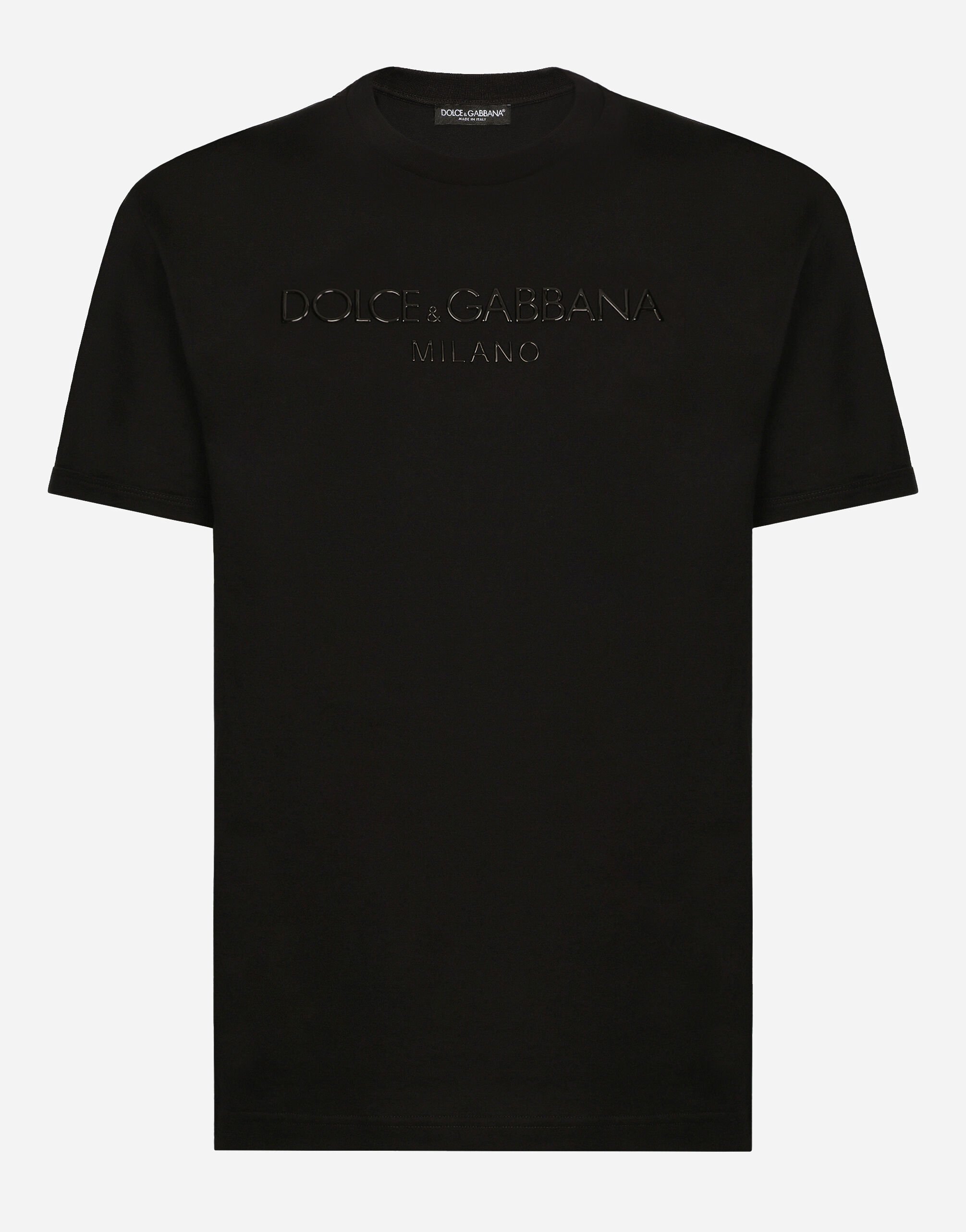 Dolce & Gabbana Round-neck T-shirt with Dolce&Gabbana print White CS2079AO666