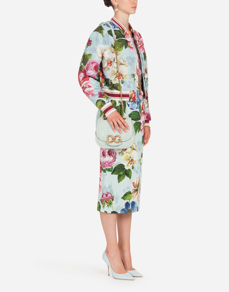 Dolce & Gabbana FLORAL-PRINT NYLON BOMBER JACKET STAMPA FLOREALE F9H36THSM27