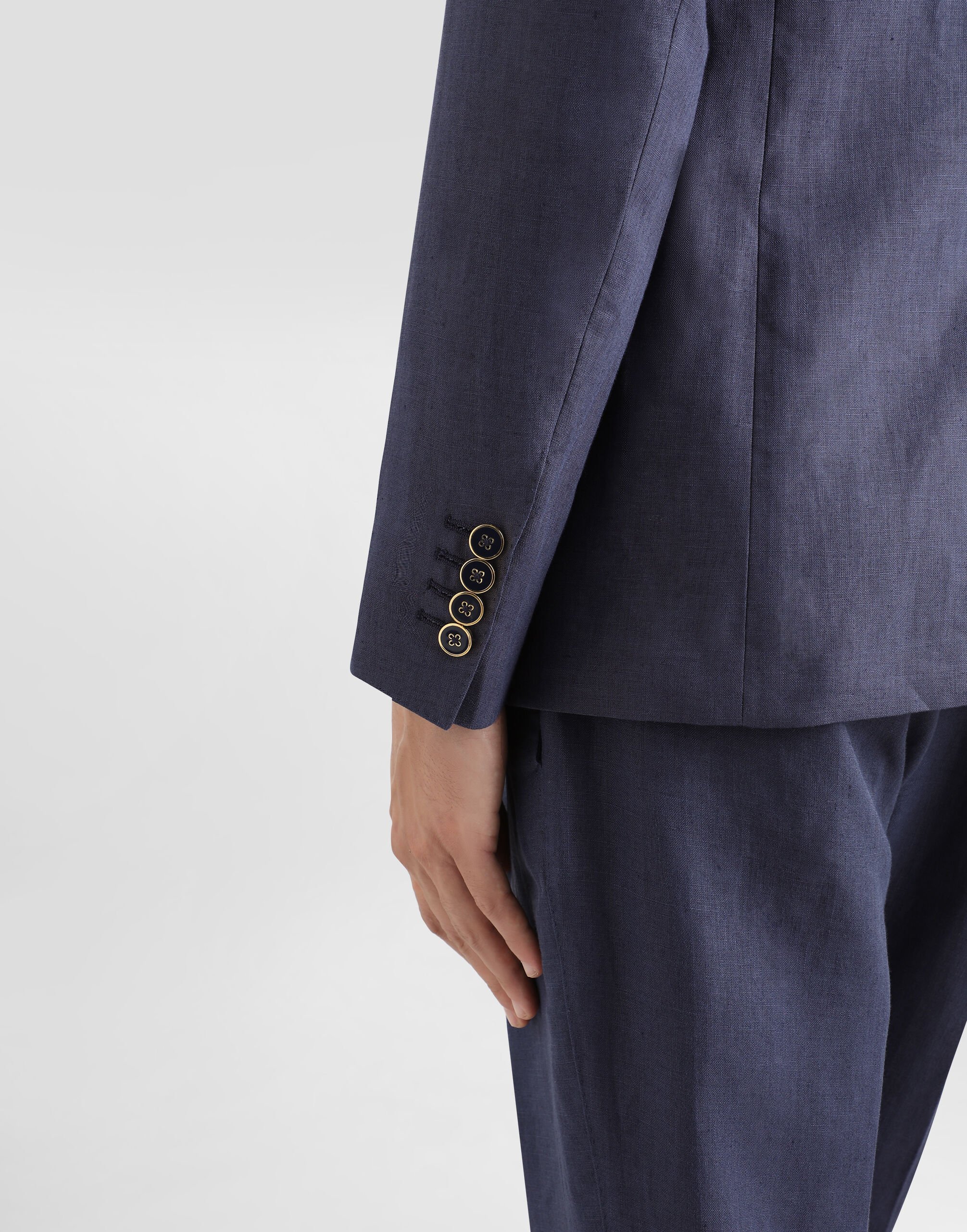 DOLCE&GABBANA SICILIA テーラードジャケット　リネン ブラックのメンズ Linen Sicilia-fit jacket | Dolce&Gabbana®