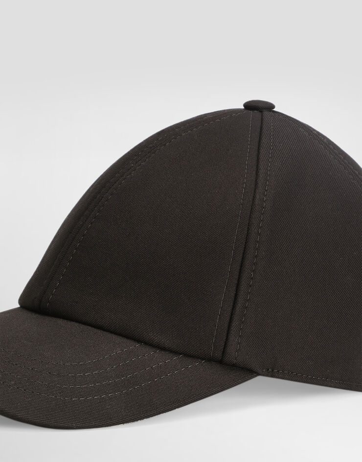 Dolce & Gabbana Gorra de béisbol de dril con estampado de mayólica Multicolor GH590AGJ454