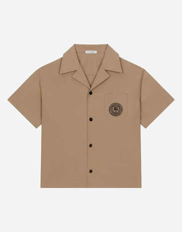 Dolce & Gabbana DGロゴ  ポプリン シャツ  Beige L43S74G7NWW