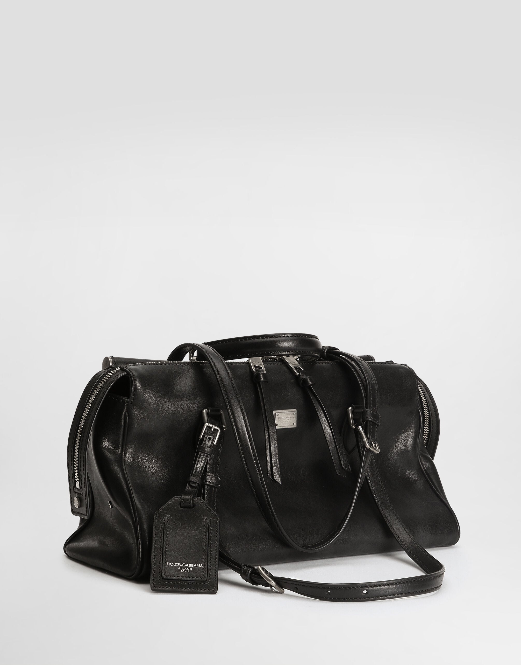 Medium Vittoria calfskin bag in Black for Women | Dolce&Gabbana® US