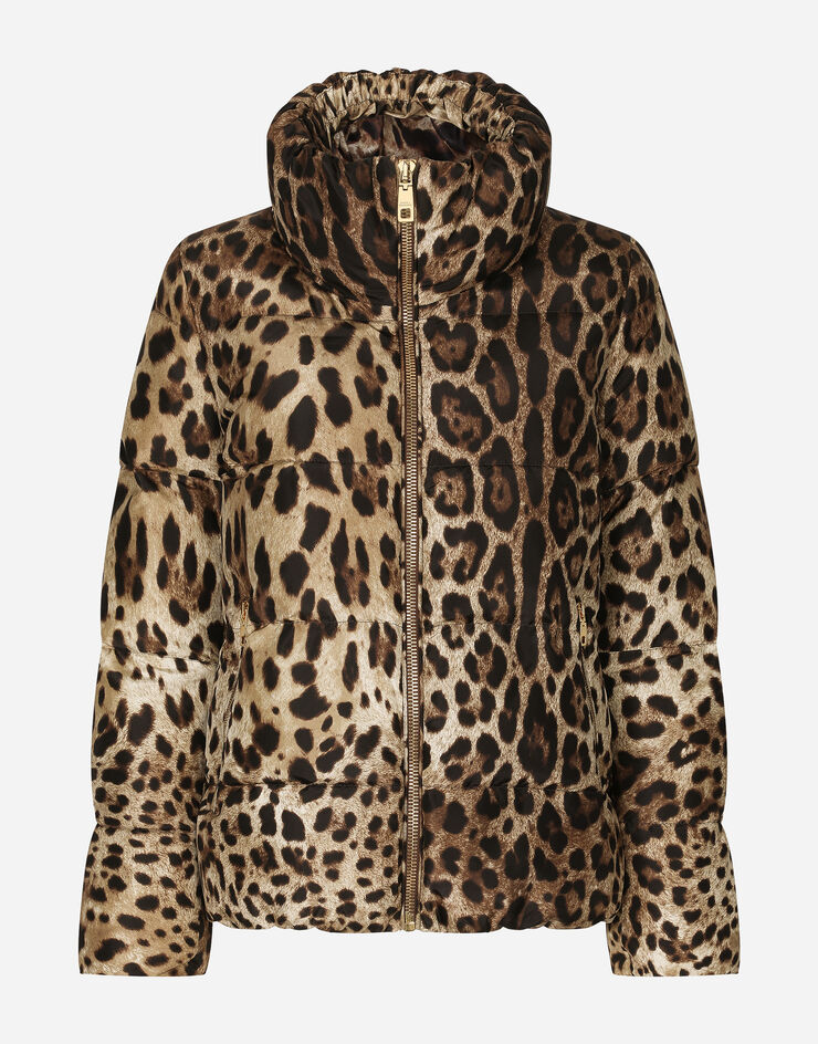 Dolce&Gabbana Padded leopard-print nylon jacket Animal Print F9R11THSMW8