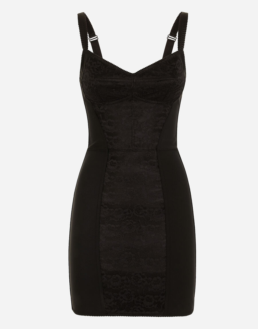 Corset-style slip dress