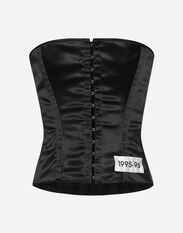 Dolce & Gabbana Corset with Re-Edition label Black FTAG1TG9921