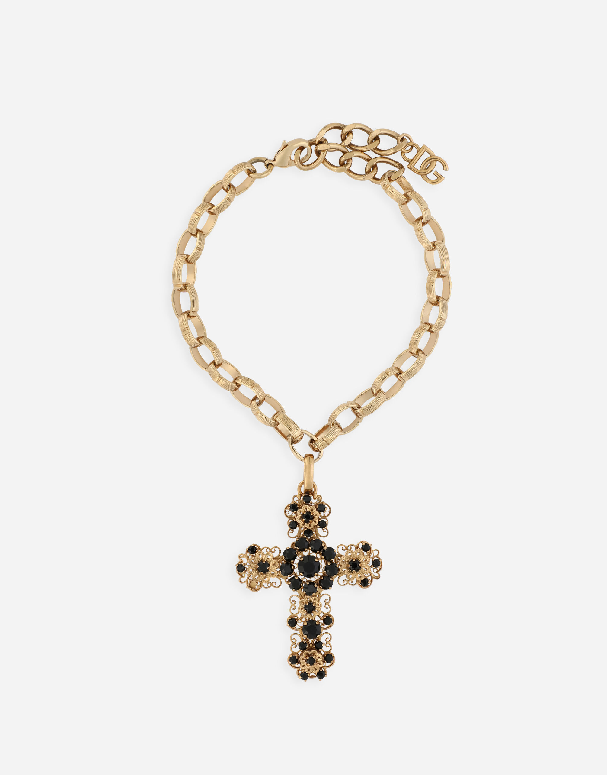 Dolce & Gabbana KIM DOLCE&GABBANA Filigree cross necklace Black BB6002AI413