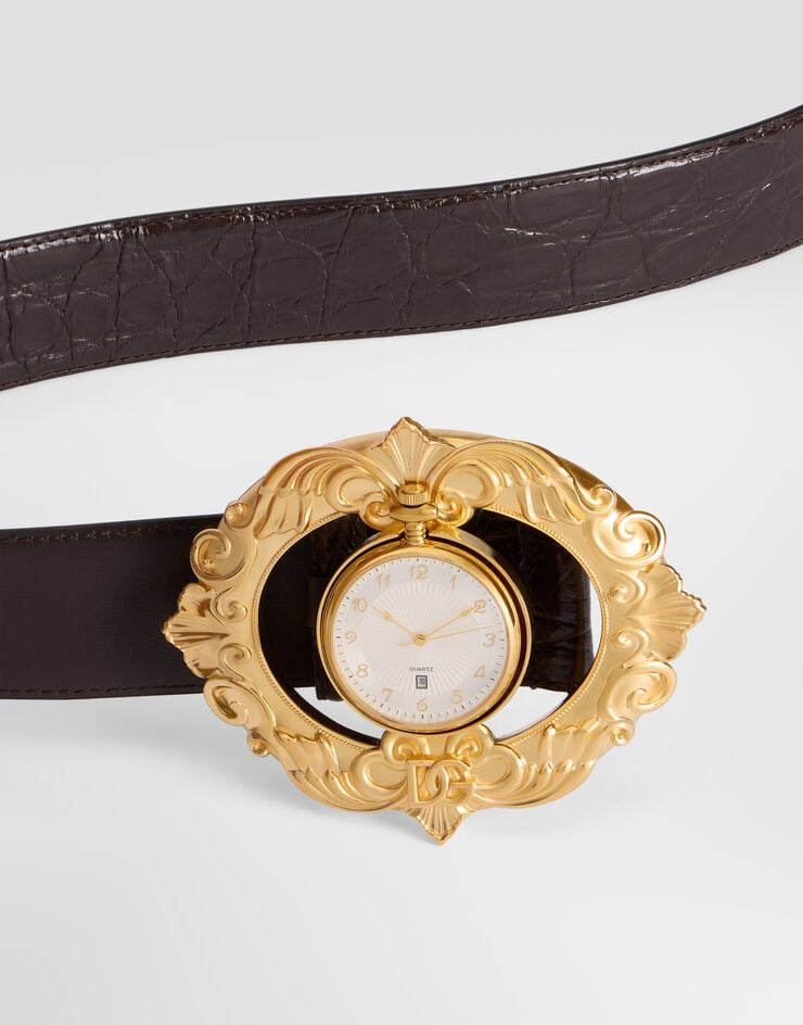 Dolce & Gabbana Caiman belt Dolce & Gabbana Caiman belt Brown BC5017A2J68
