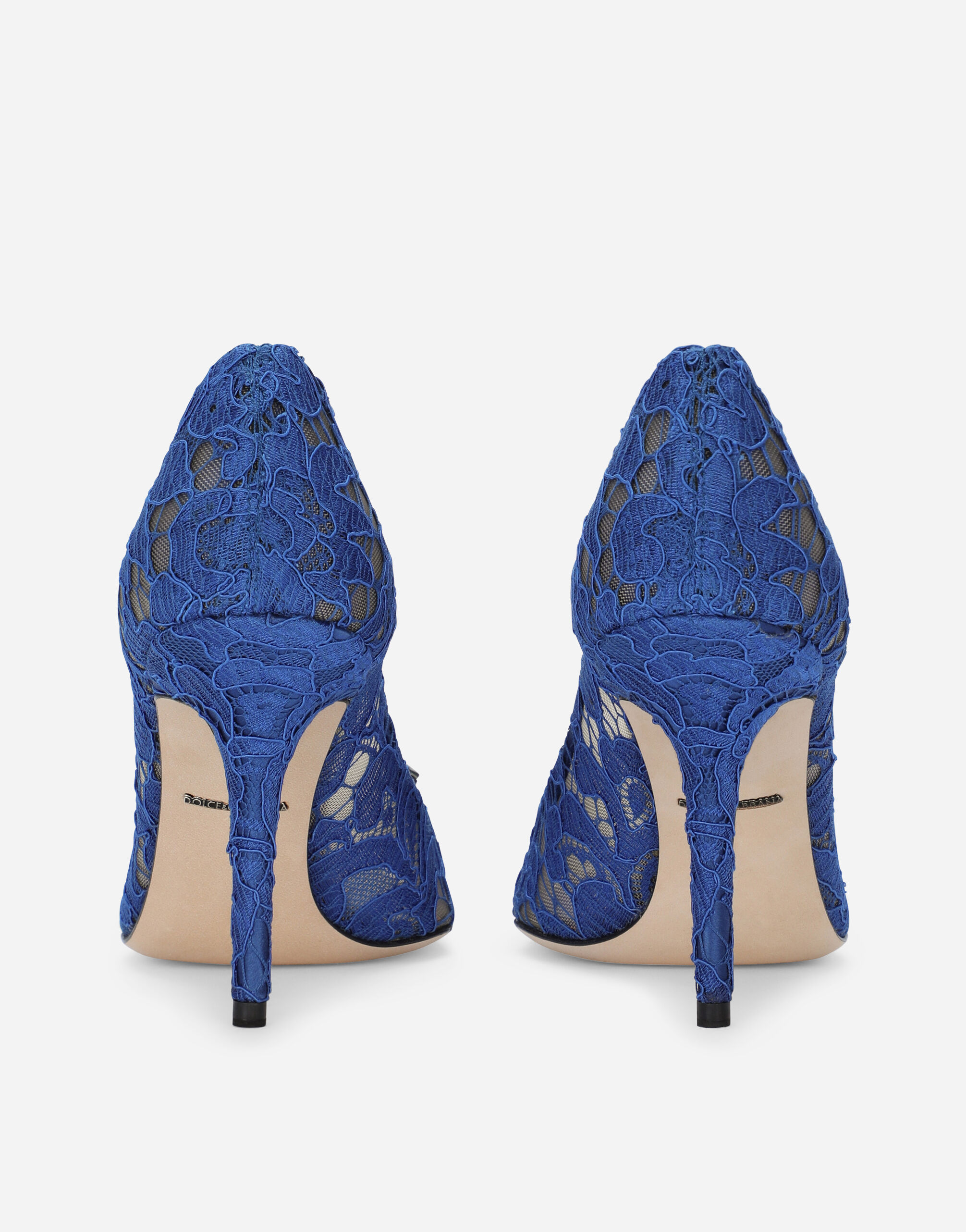 パンプス Dolce & Gabbana SHOES (CD0066AL198 80999) Pump In Taormina Lace With Crystals - Women | Dolce&Gabbana