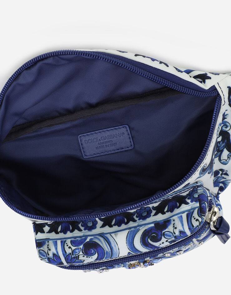 Dolce & Gabbana Majolica-print nylon belt bag Multicolor EB0237AZ189
