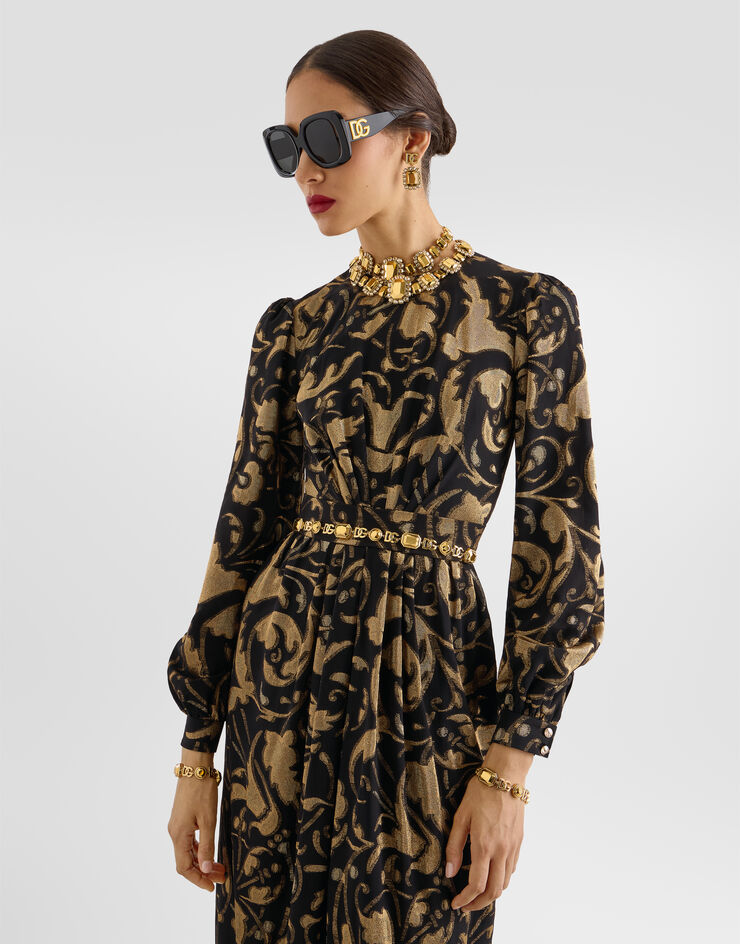 Dolce & Gabbana Lamé jacquard dress Dolce & Gabbana Lamé jacquard dress Gold F623UZFJODZ