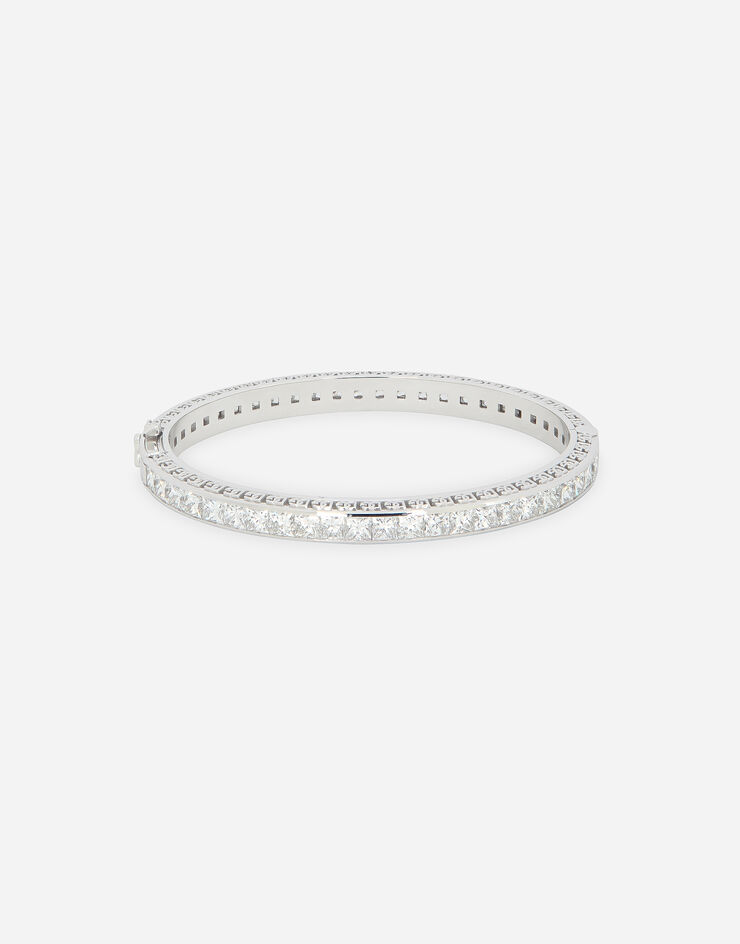 Dolce & Gabbana Pulsera Easy Diamond en oro blanco de 18 kt con diamantes Blanco WBQA2GWDIA2