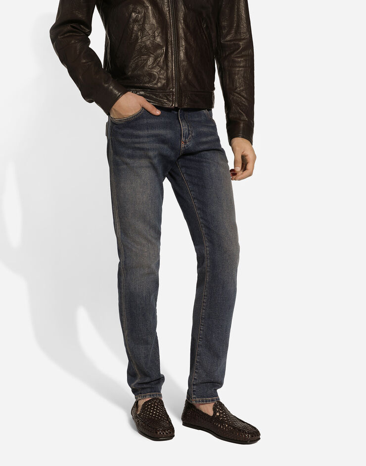 Dolce & Gabbana Jeans slim in denim stretch Multicolore GY07CDG8KY6