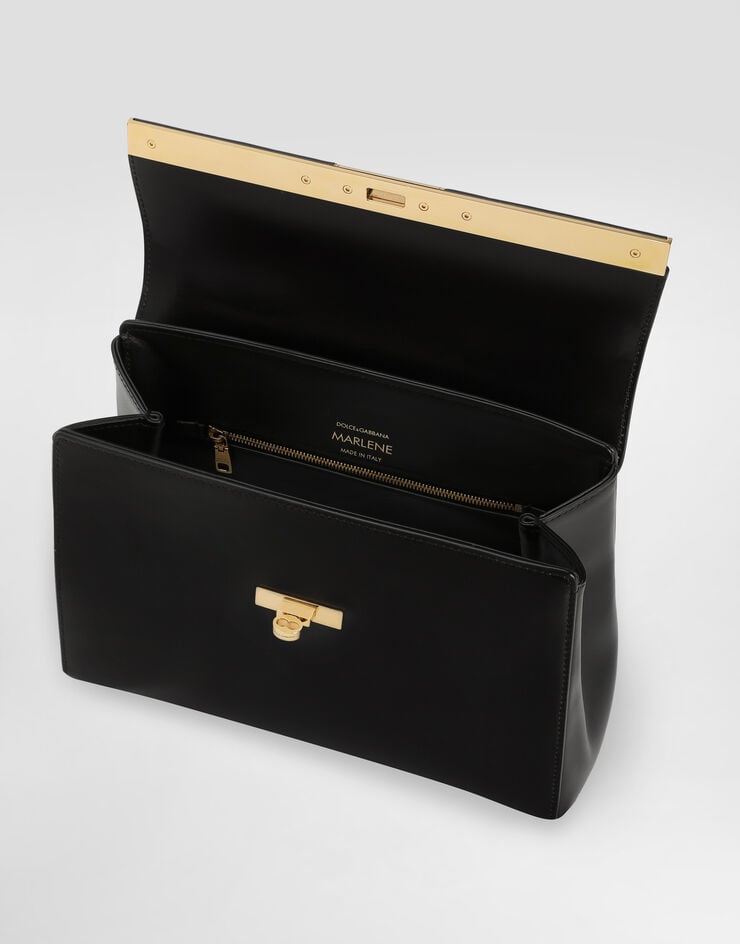 Dolce & Gabbana Marlene handbag in palmellato calfskin Black BB7932A3G19