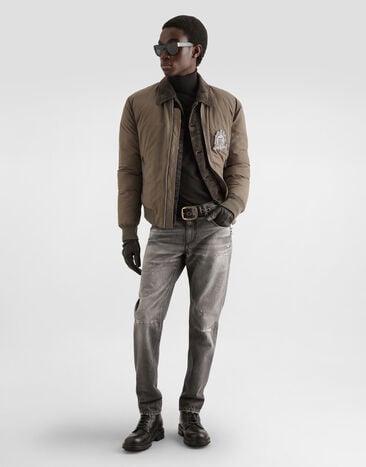 Dolce & Gabbana Padded canvas bomber jacket Dolce & Gabbana Padded canvas bomber jacket G9CLUTFUS51