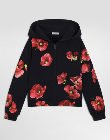 Dolce & Gabbana Poppy-print cotton sweatshirt  L5JWCSG7P7K