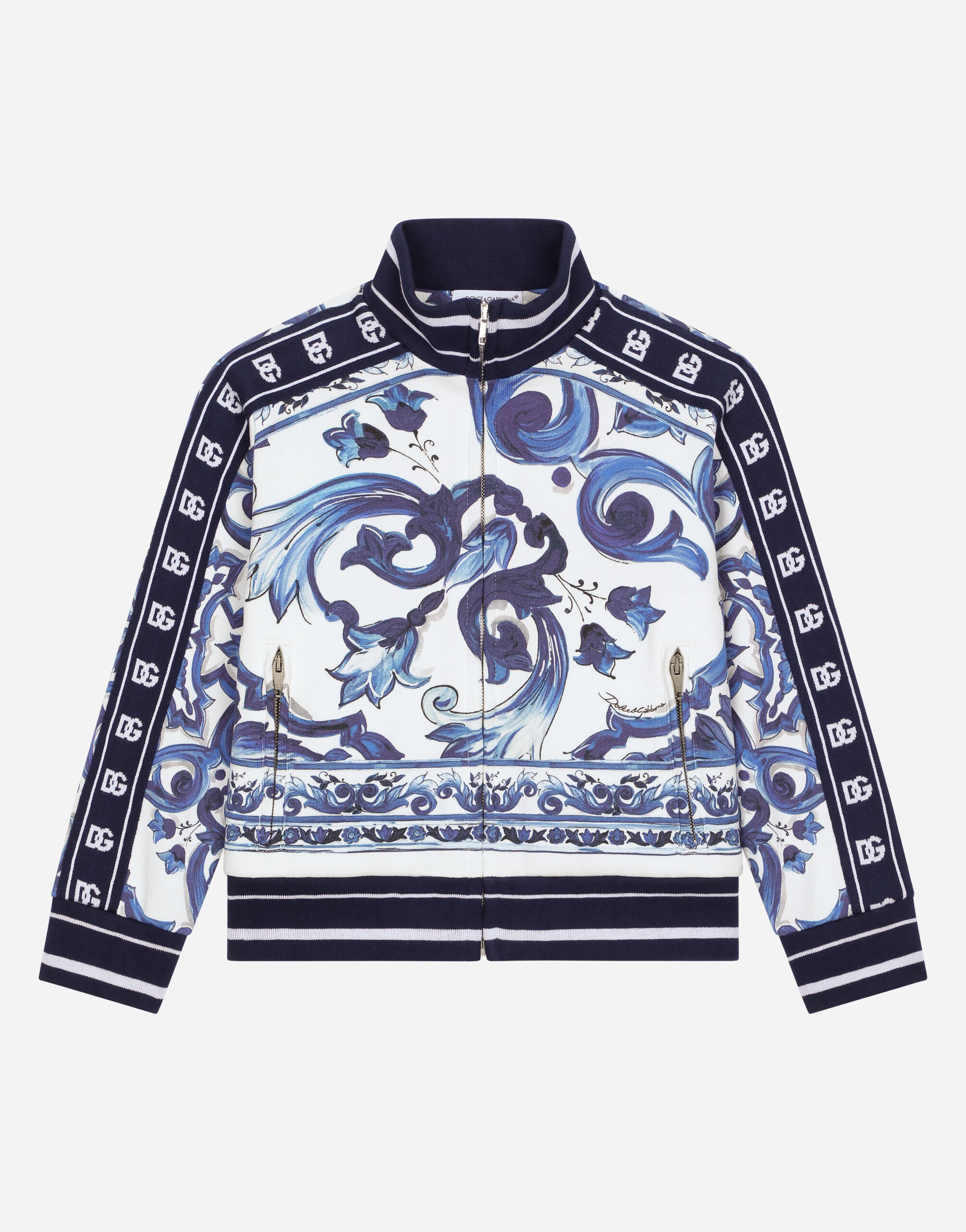 FELPA CON ZIP in Multicolor for Girls Dolce Gabbana