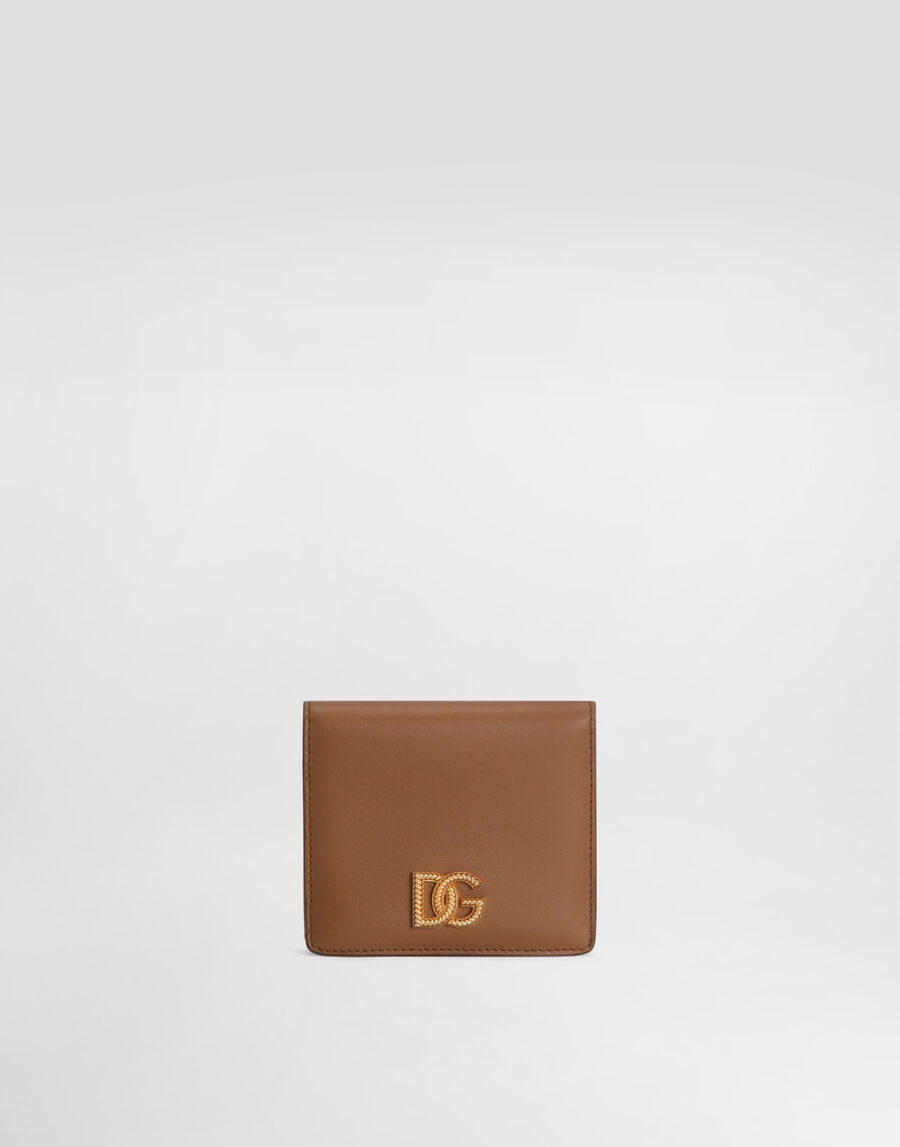 Calfskin wallet with DG logo
