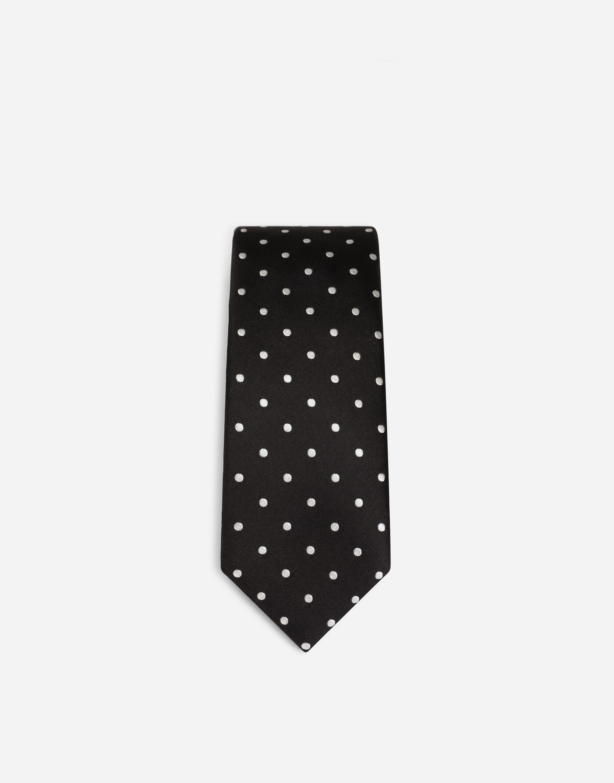 6-cm silk jacquard blade tie in Black for Men | Dolce&Gabbana® US