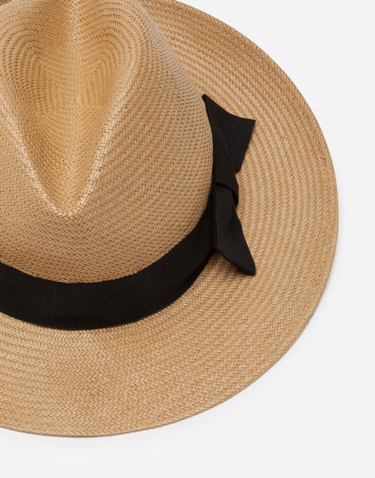 Dolce & Gabbana Panama hat in paper yarn Dolce & Gabbana Panama hat in paper yarn BEIGE GH640AG3UAJ