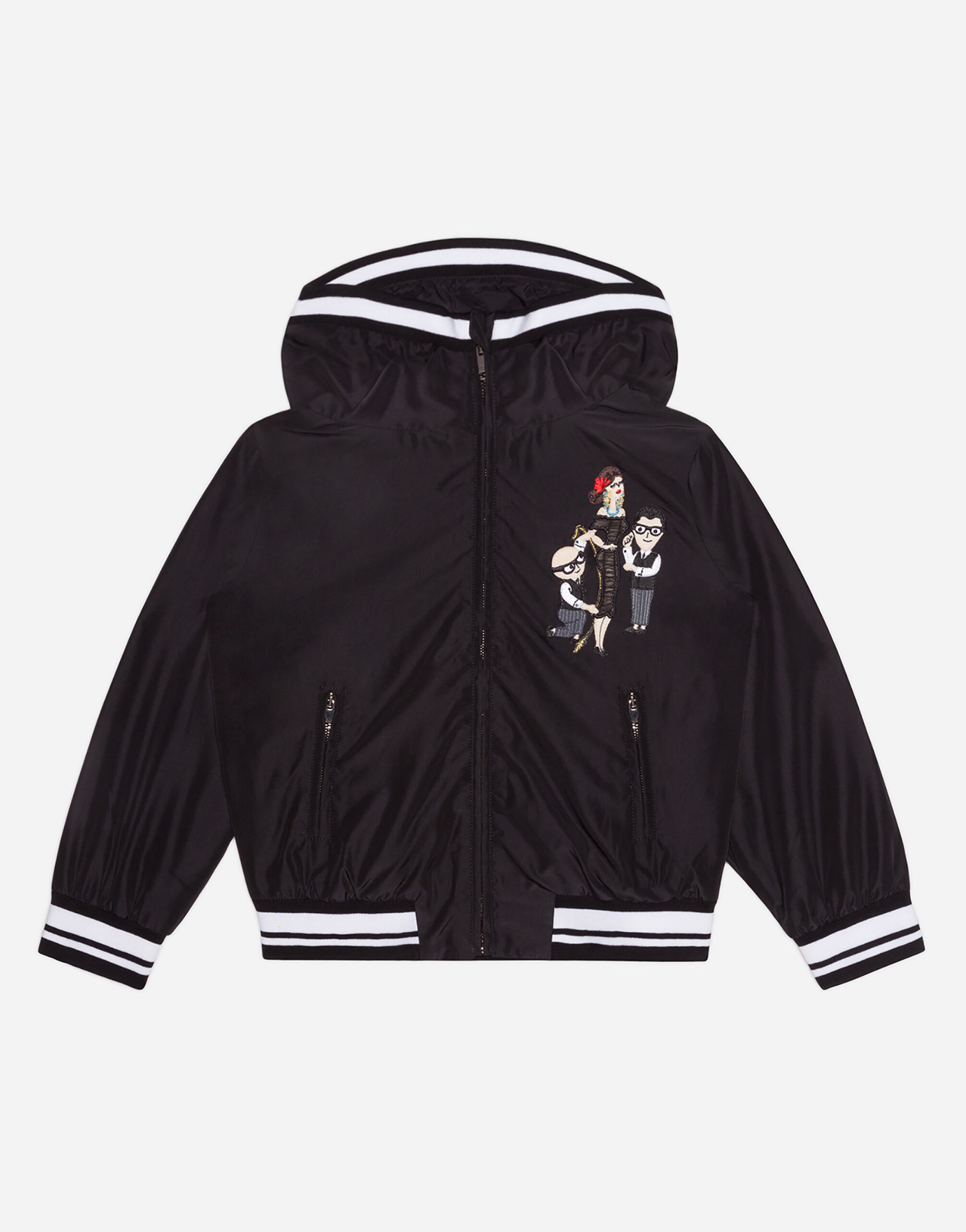 Nylon DG Family jacket with hood