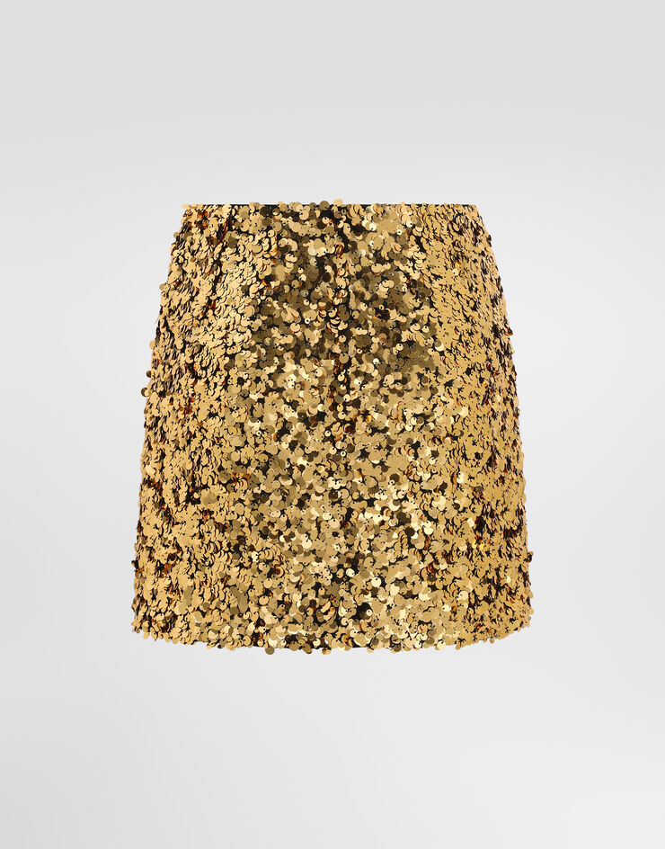 Dolce & Gabbana Sequin skirt Dolce & Gabbana Sequin skirt Gold F4DFQTILME2