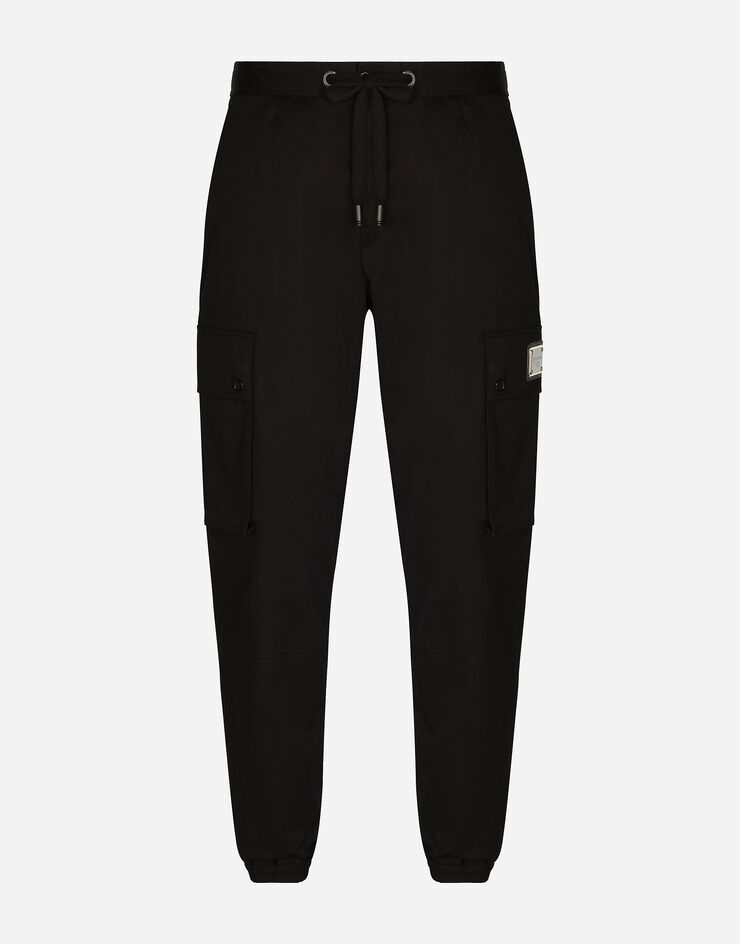 Dolce & Gabbana Stretch cotton cargo pants Black GVCYHTFUFJR