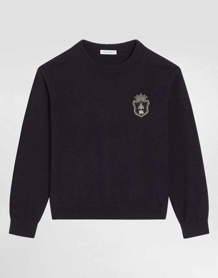 Dolce & Gabbana Jersey de punto liso Blue L4KW22JDVF9