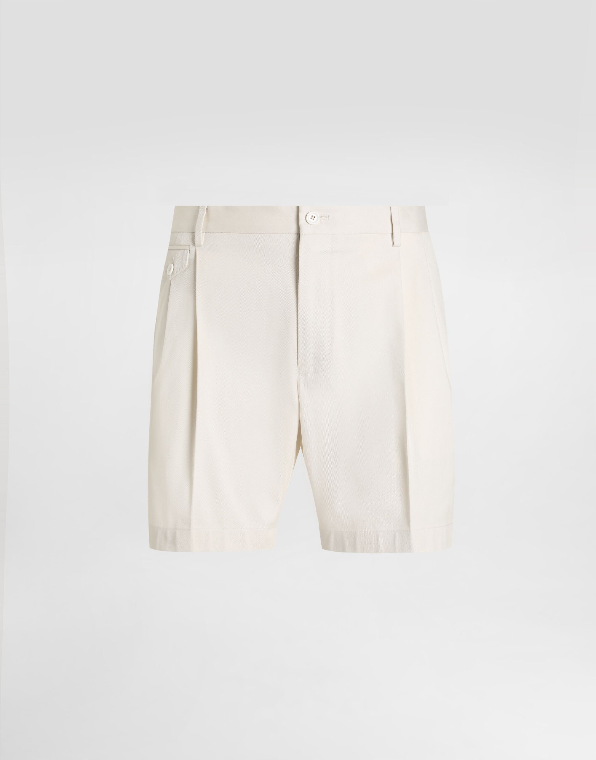 DOLCE ＆ GABBANA ホワイトハーフパンツ メンズ デザイナーズパンツ＆ショートパンツ | ドルチェ＆ガッバーナ®