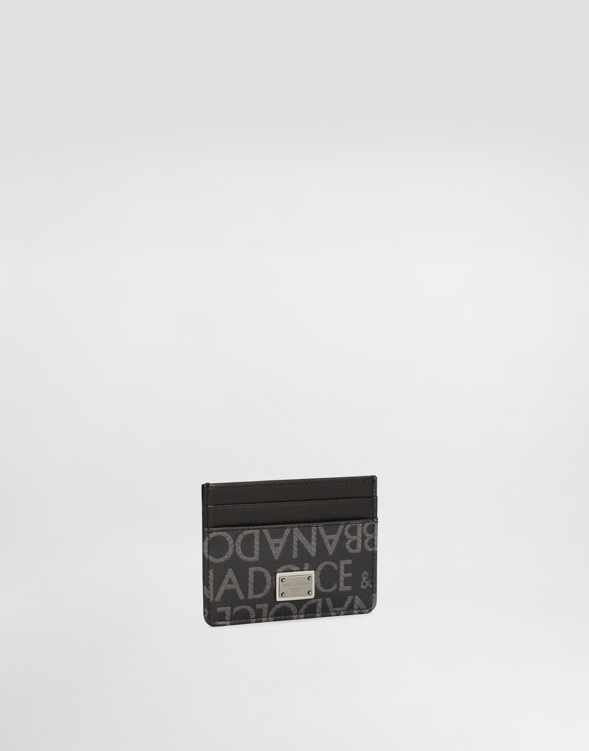Coated jacquard card holder in Multicolor for Men | Dolce&Gabbana® US