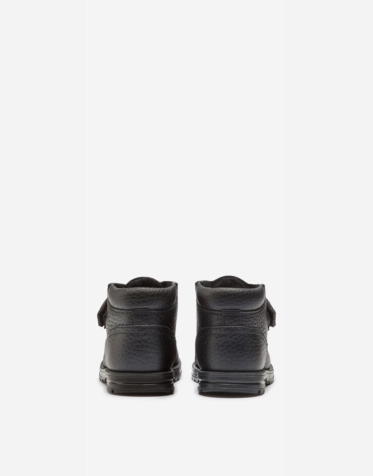 Dolce & Gabbana Calfskin and shearling ankle boots BLACK DL0023AU492