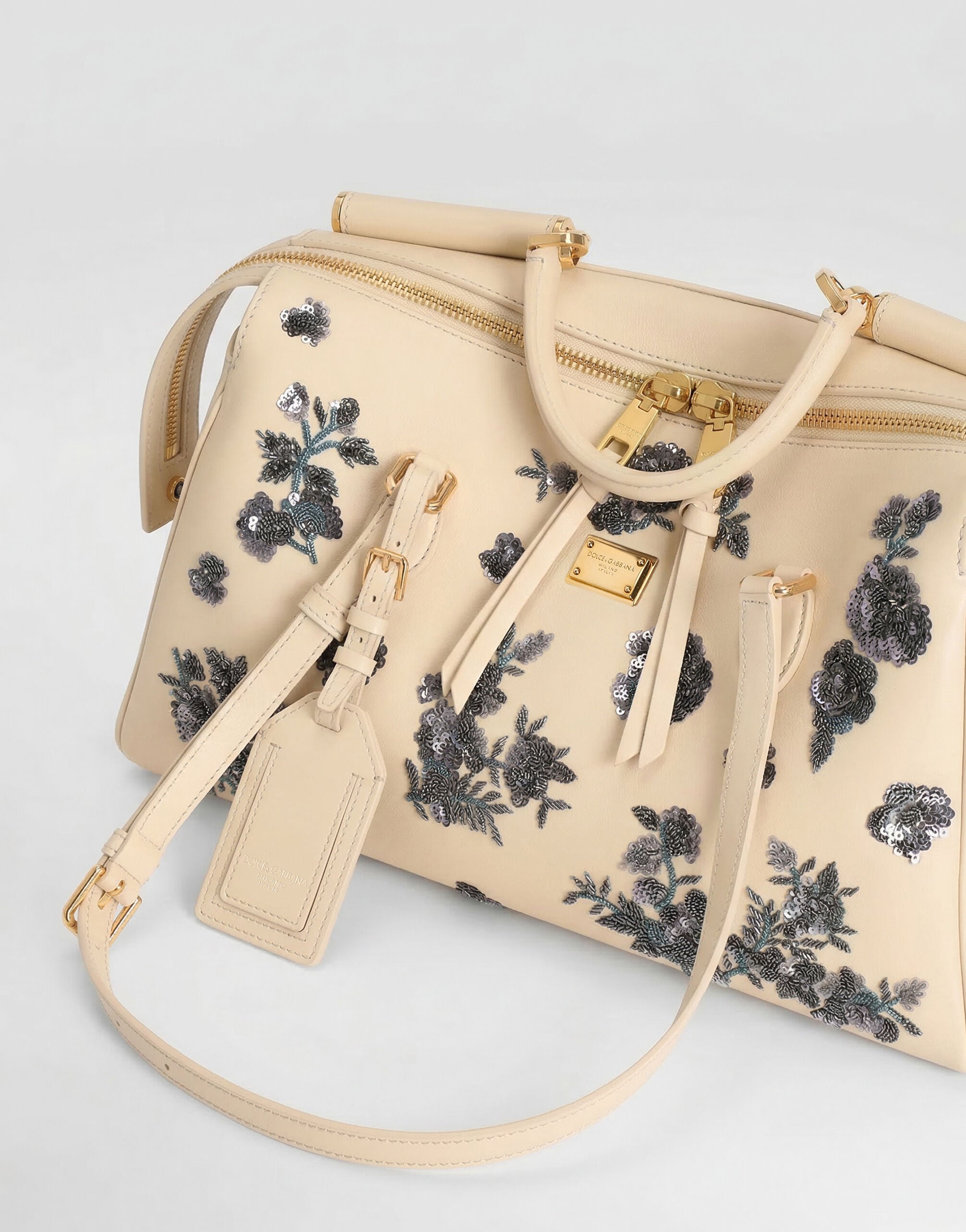 Medium Vittoria handbag with embroidery in Multicolor for Women