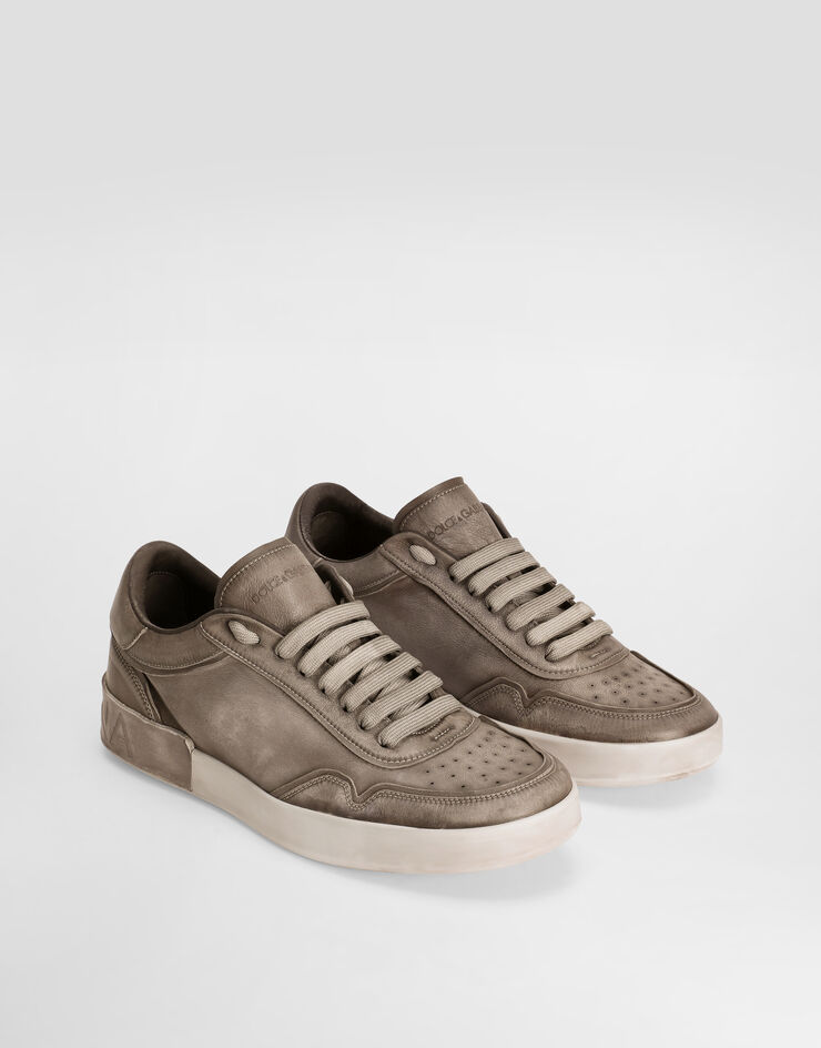 Dolce & Gabbana سنيكرز بورتوفينو من جلد عجل Grey CS2378AW467