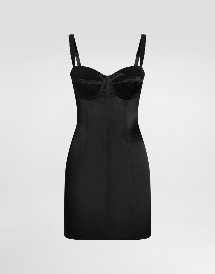 Stretch satin dress