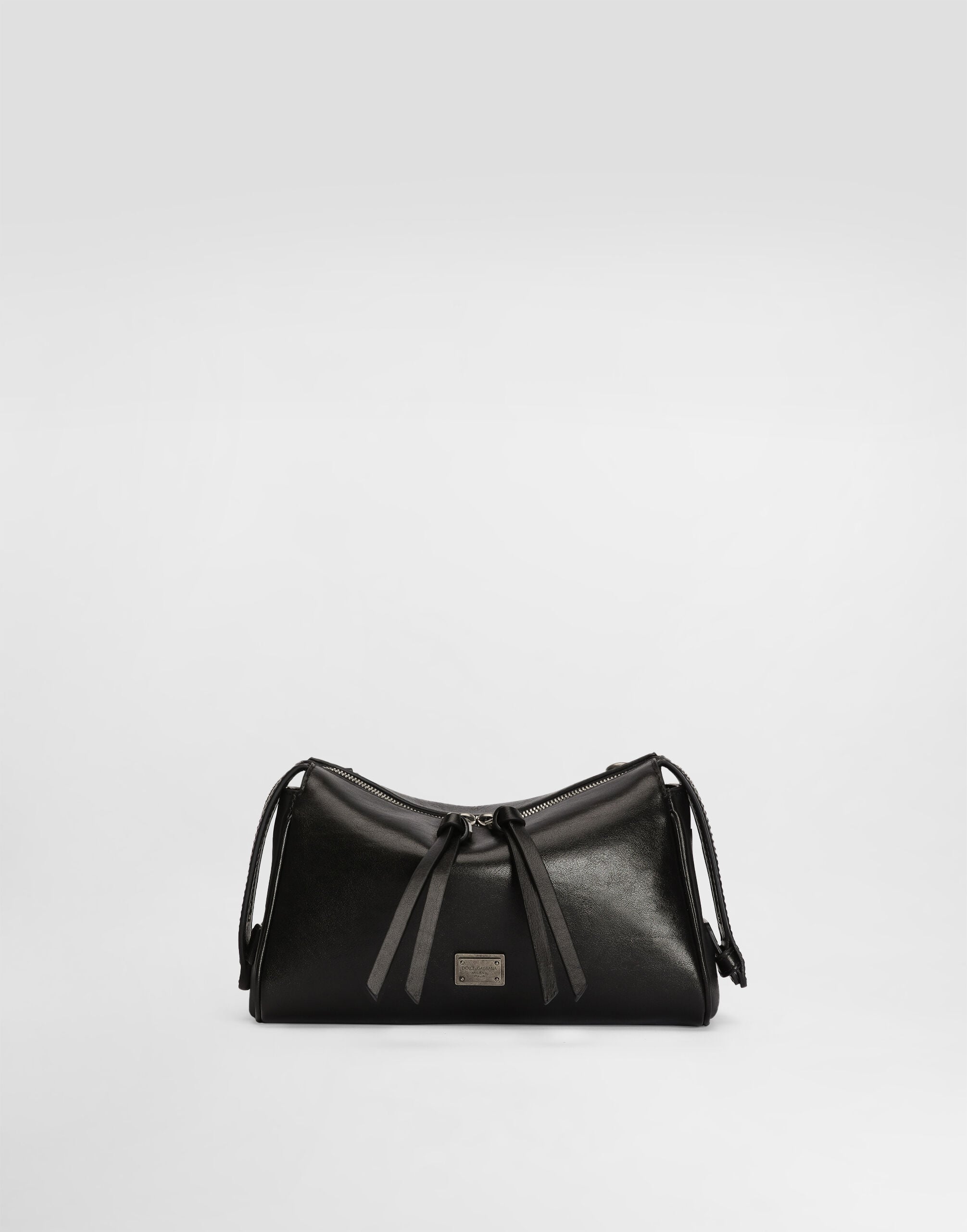 Mini Vittoria calfskin handbag in Black for Women | Dolce&Gabbana® US