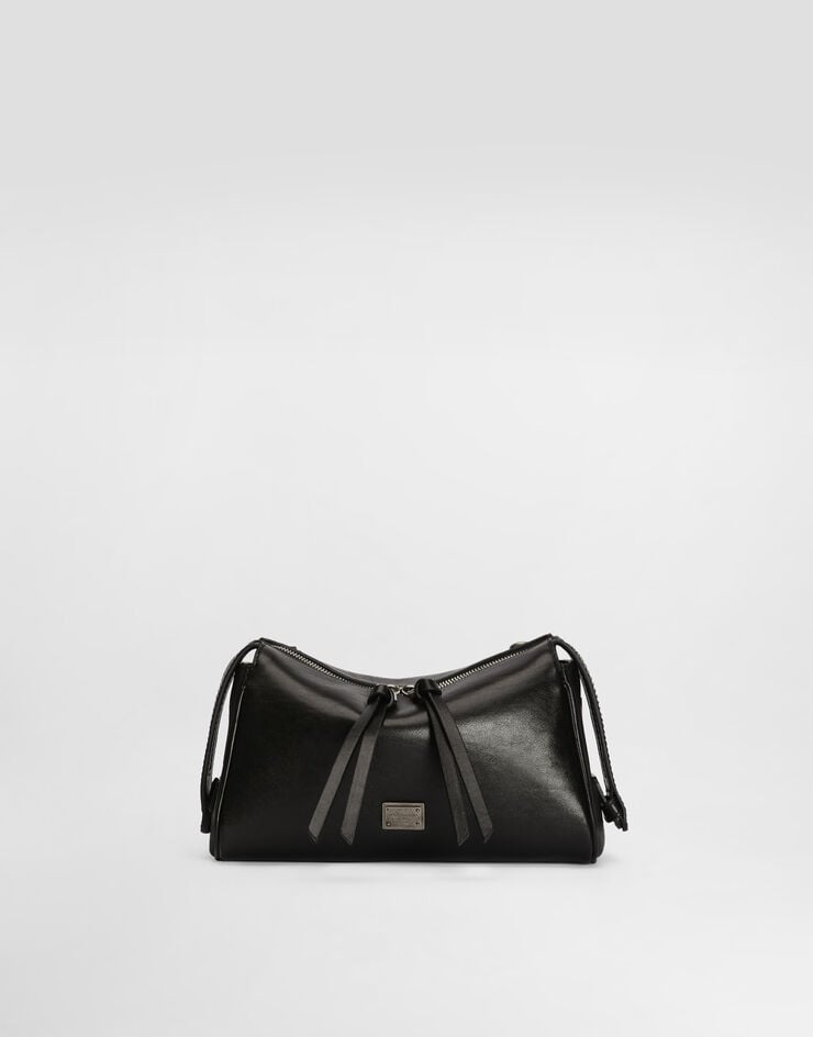 Dolce & Gabbana Mini Vittoria calfskin handbag  Black BB7889AW118