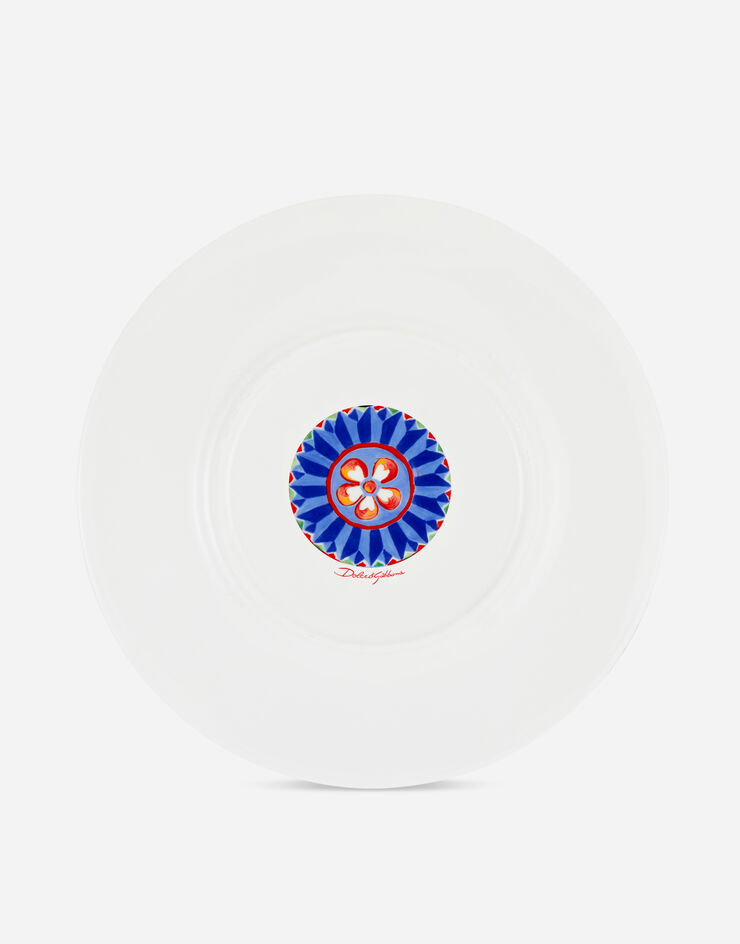 Dolce & Gabbana Charger Plate in Fine Porcelain Multicolor TC0005TCA06