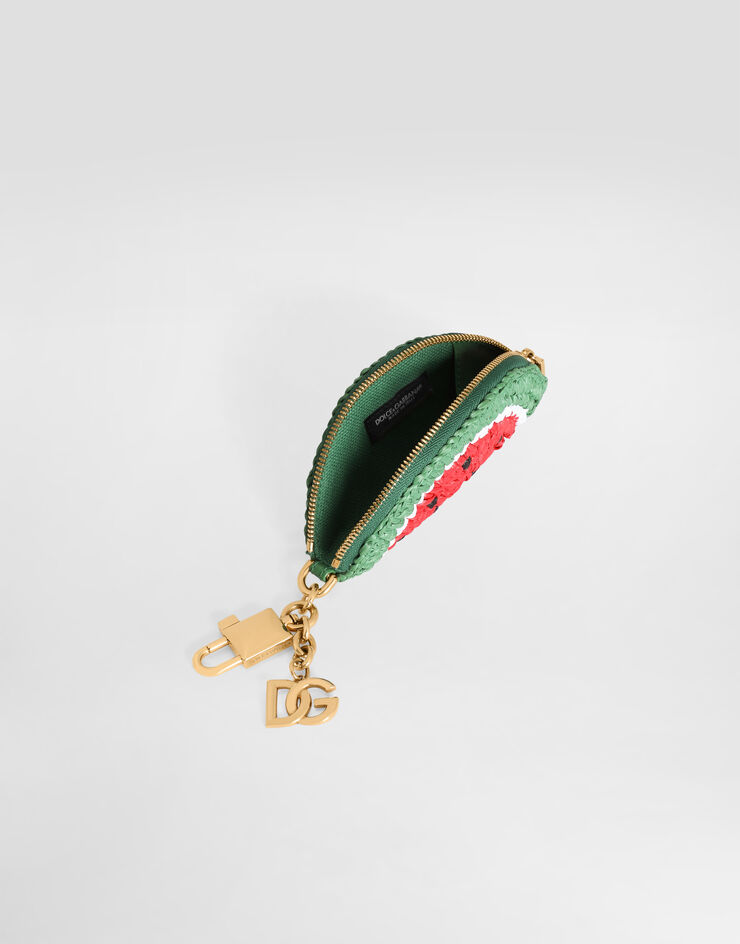 Dolce & Gabbana Raffia charm key ring Multicolor BI3504A0712