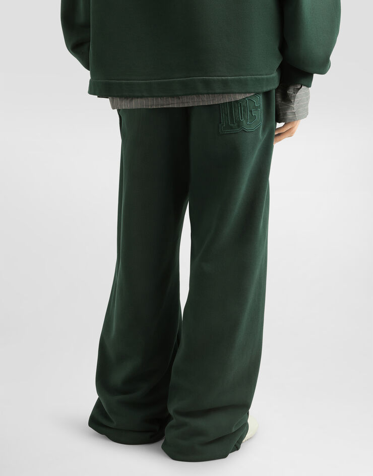 Dolce & Gabbana Treated jersey trousers Green GP1V7ZG7P0U