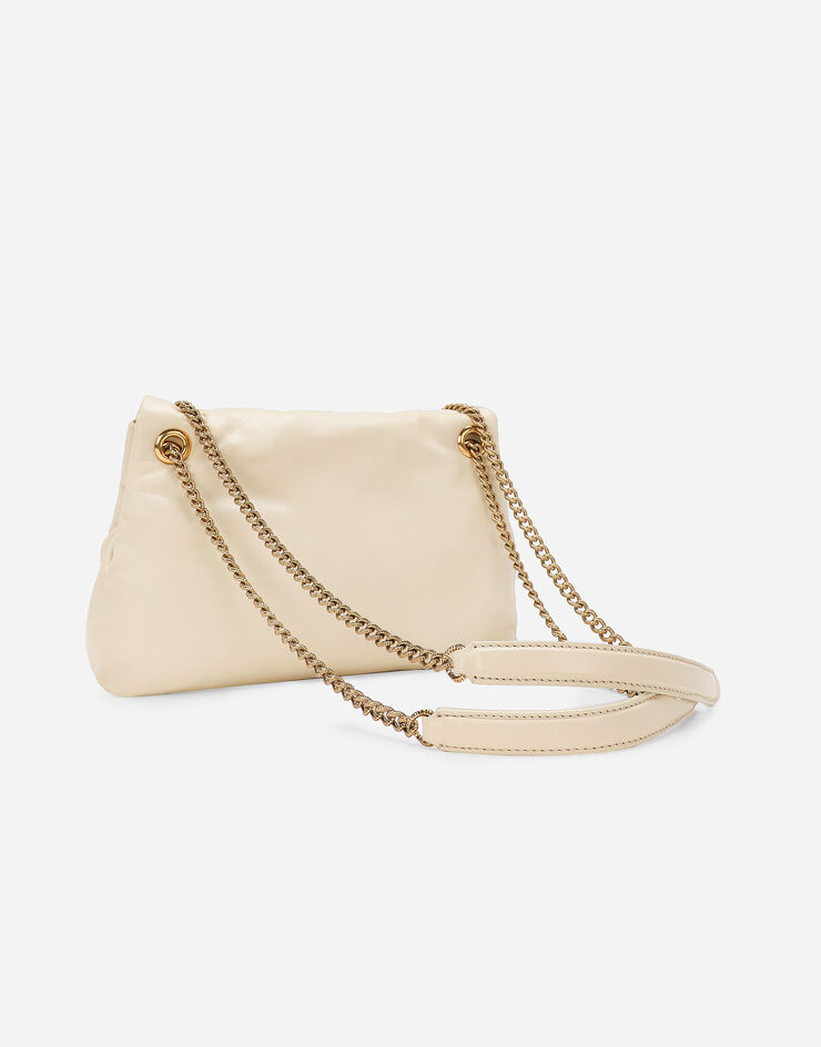 Dolce & Gabbana Tasche Devotion Soft mittelgroß Sahne BB7541AF984