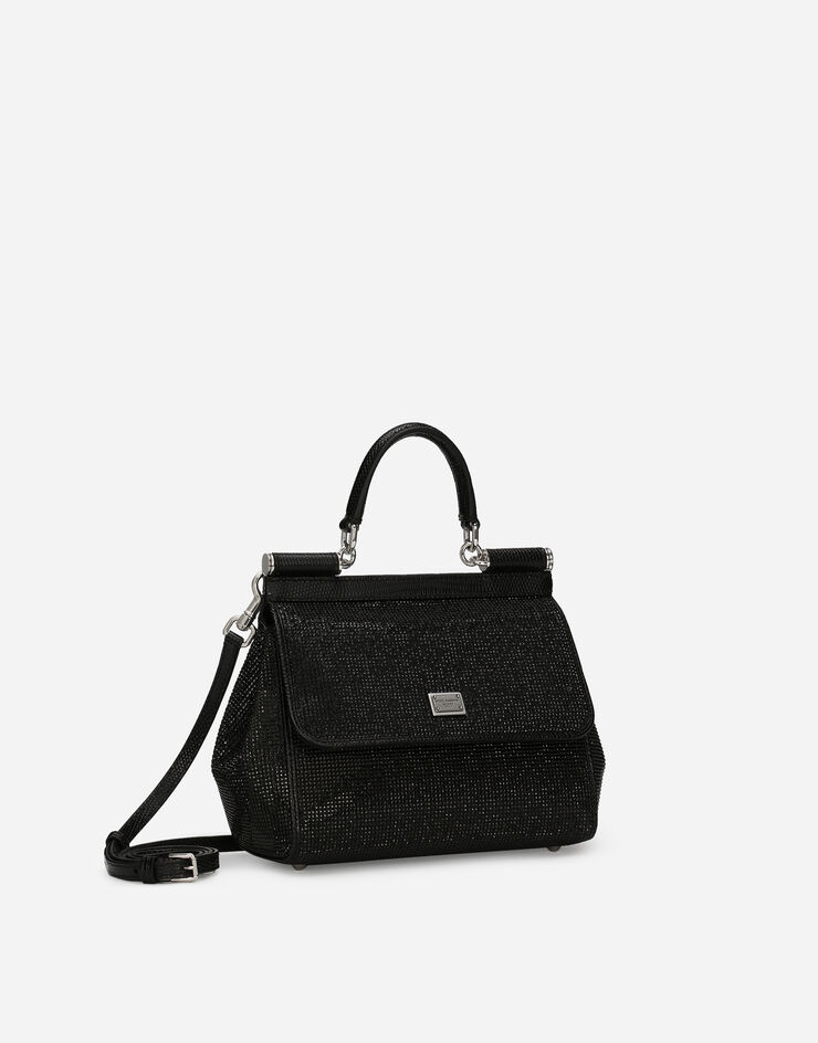 Dolce & Gabbana حقيبة يد Sicily متوسطة أسود BB6003AN154