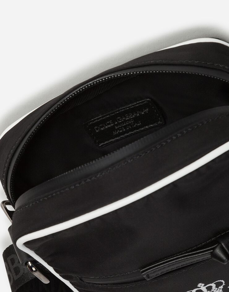 Dolce & Gabbana NYLON SIDE BAG WITH DG LOGO PRINT MULTICOLORE EM0097AM121