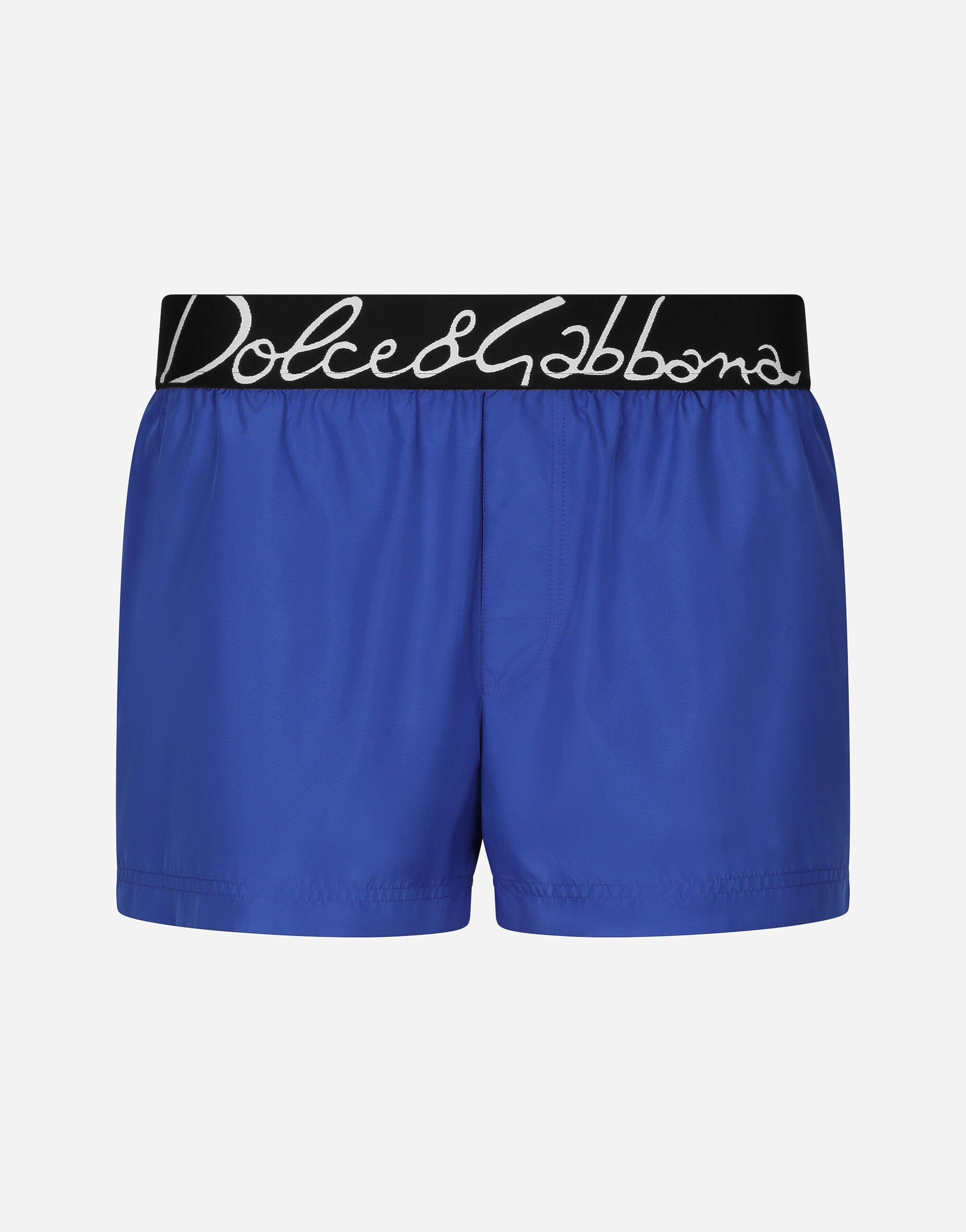 Dolce & Gabbana Boxer de bain court à logo Dolce&Gabbana Imprimé M4E68TISMF5