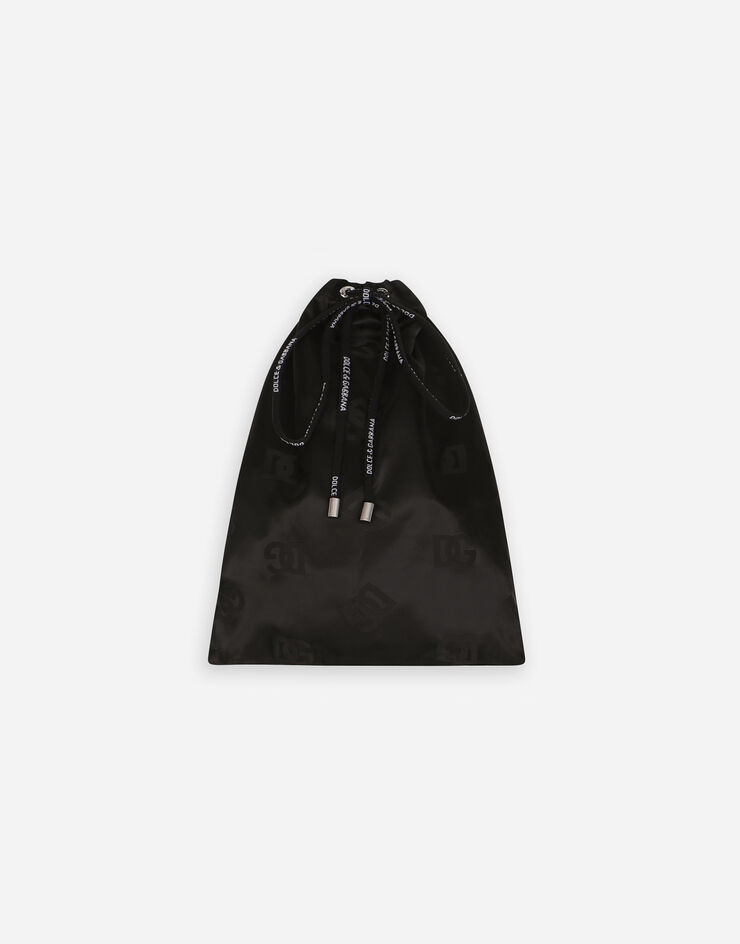 Dolce & Gabbana Mid-length swim trunks with jacquard DG Monogram Black M4A13TONN57